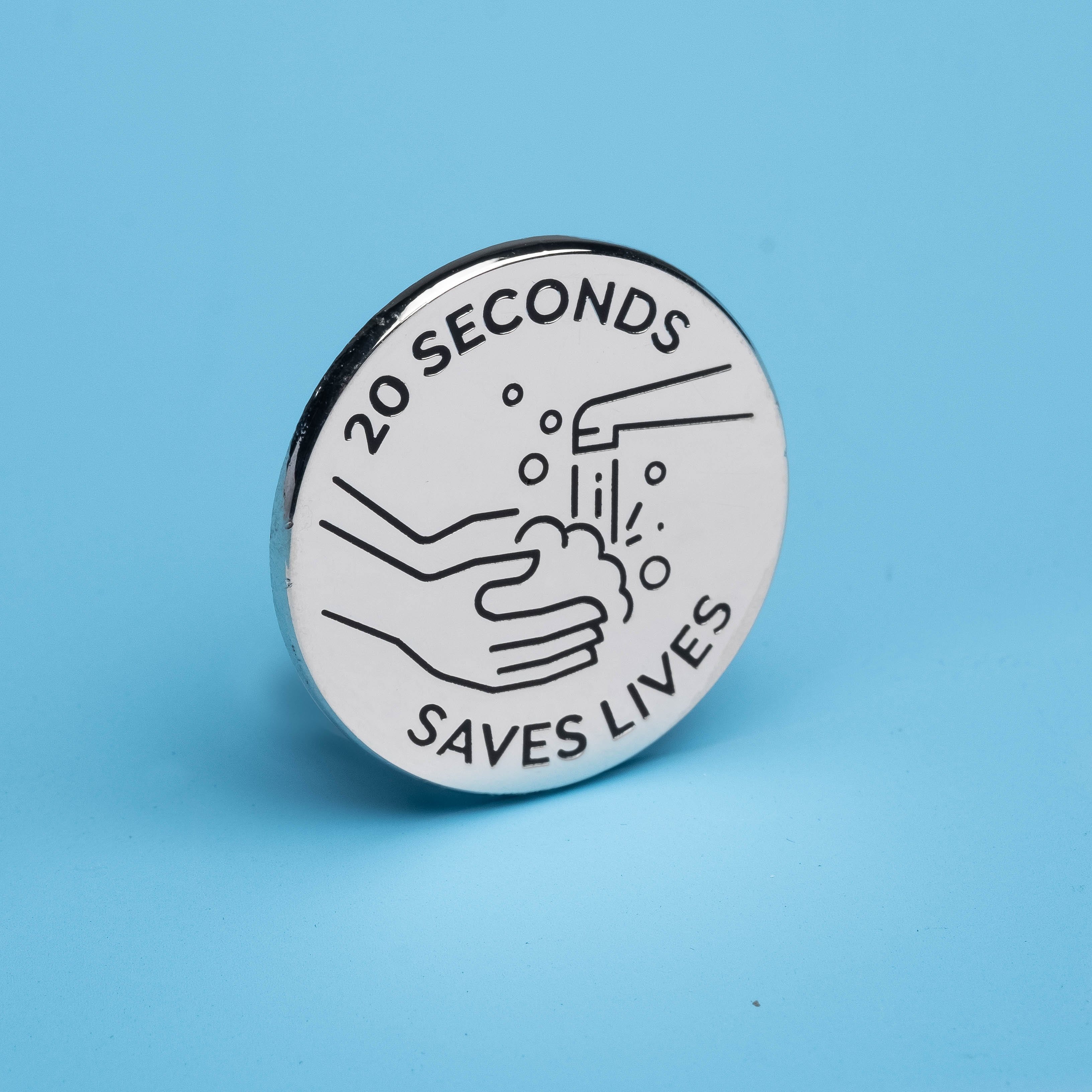 20 Seconds Saves Lives Handwashing Pin - Image 3