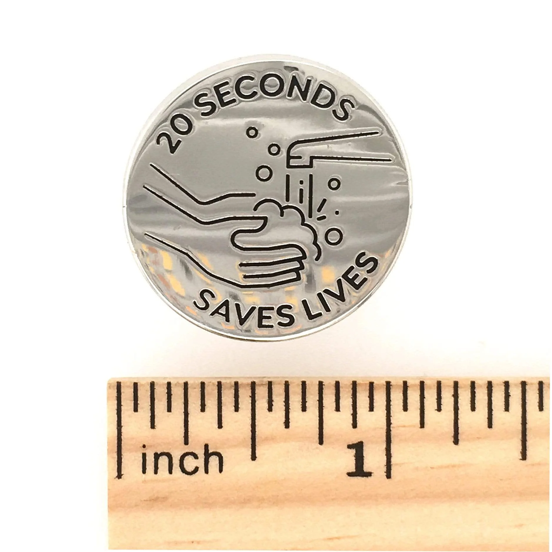 20 Seconds Saves Lives Handwashing Pin - Image 5