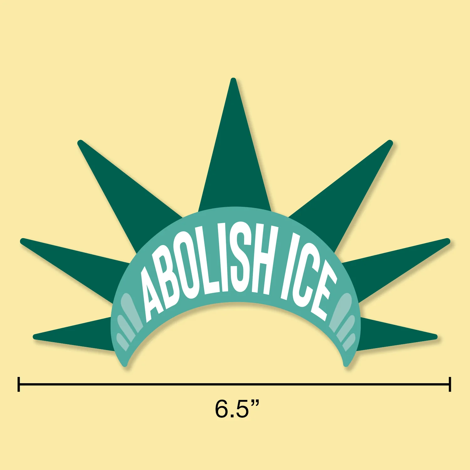 Abolish ICE Liberty Bumper Sticker or Car Magnet - Image 7