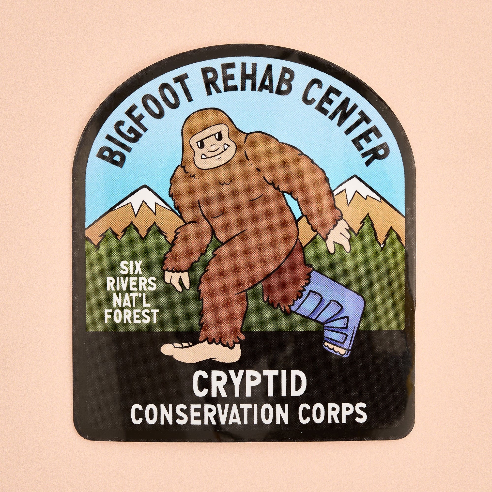 Bigfoot Rehab Center Set: Pin, Sticker, and Patch - Image 4