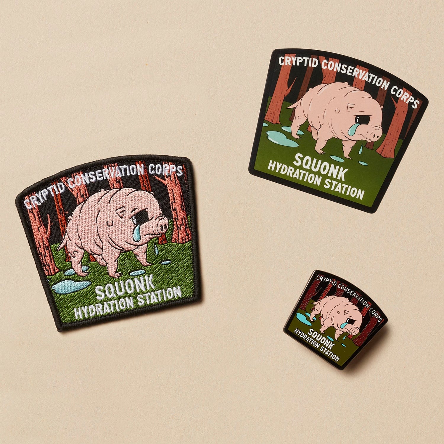 Cryptid Conservation Corps: All Series 3 Patches, Pins, and Stickers Set - Image 2