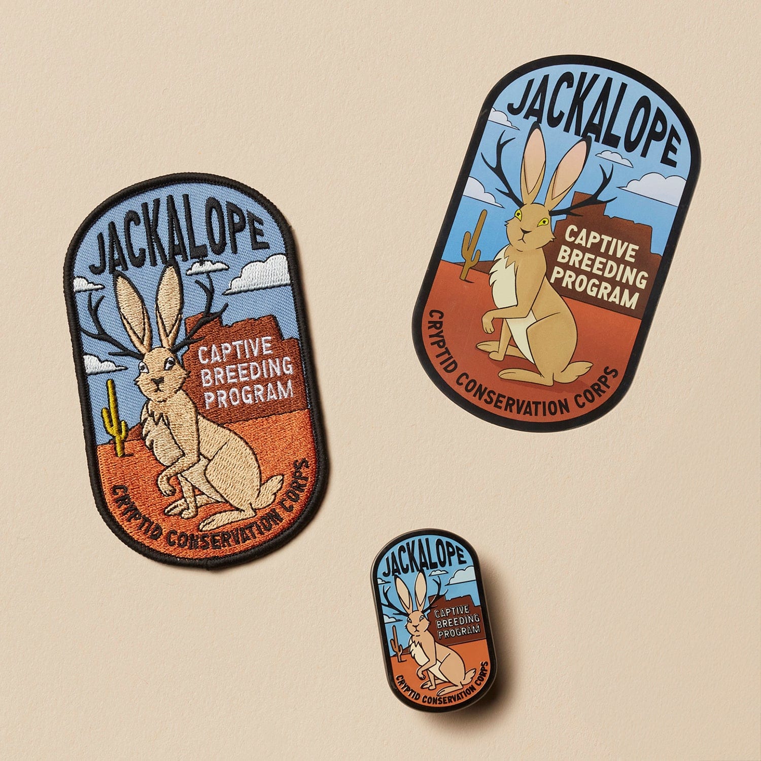 Cryptid Conservation Corps: All Series 3 Patches, Pins, and Stickers Set - Image 3