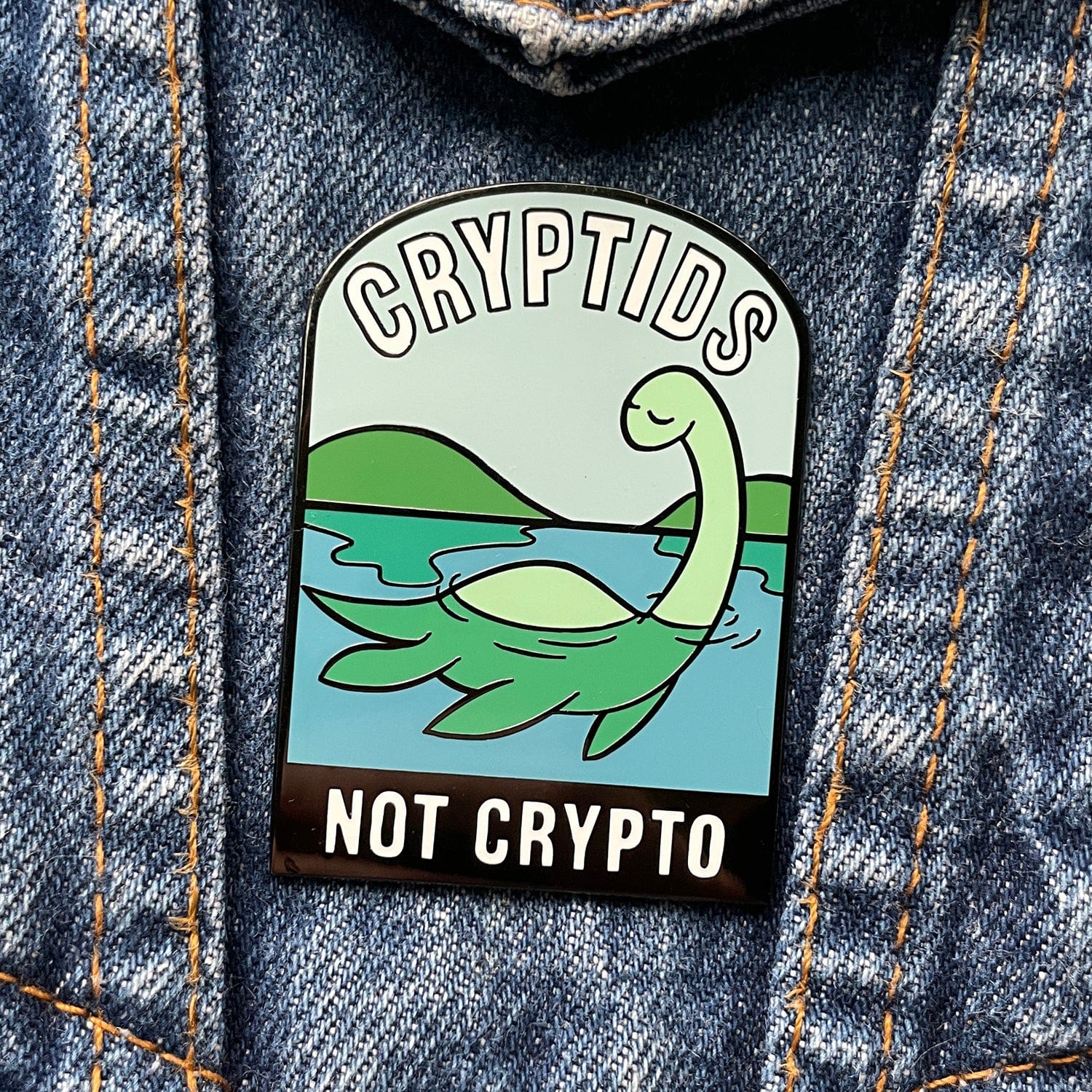 Cryptids Not Crypto Pin - Image 3