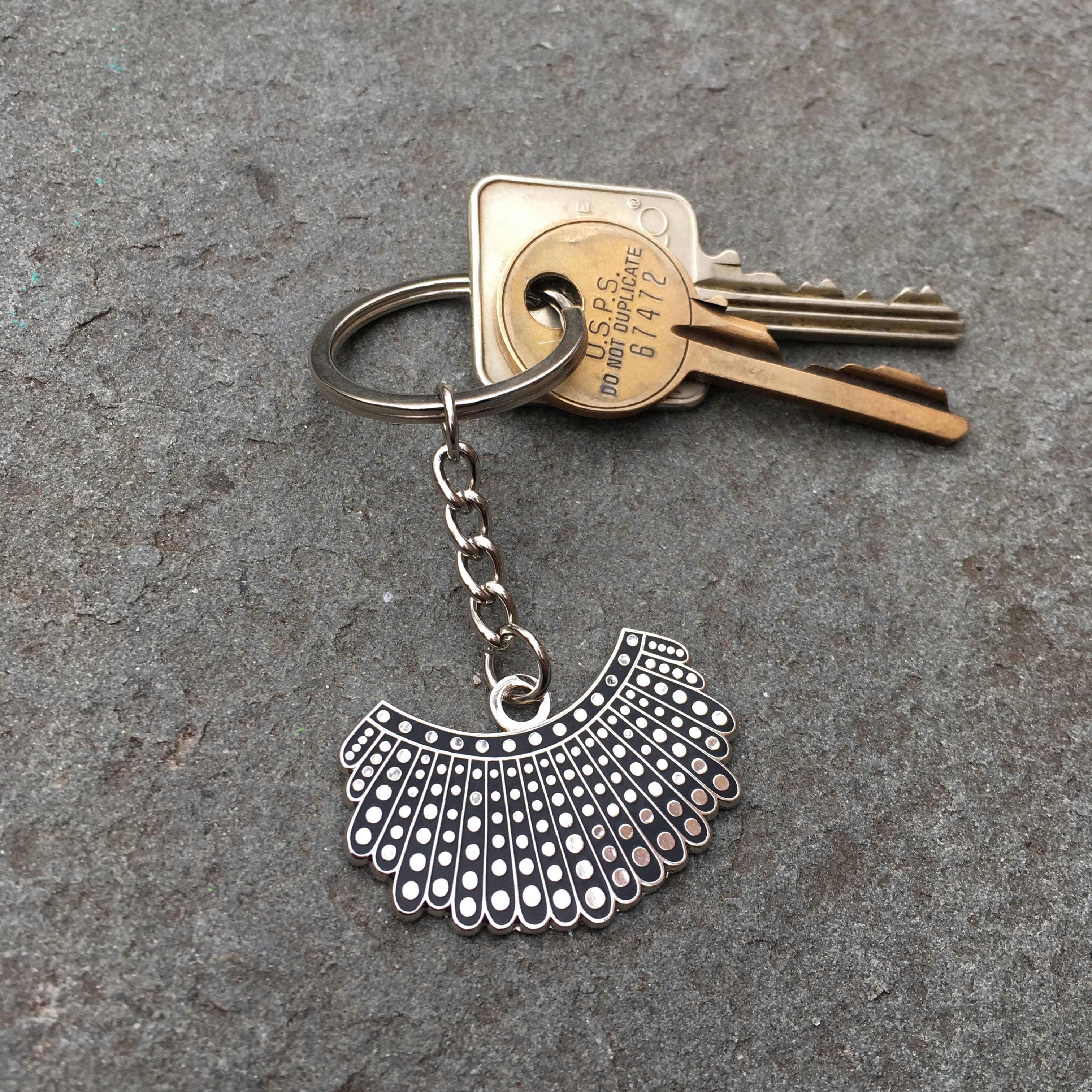 Dissent Collar Keychain - Hard Enamel - Image 2