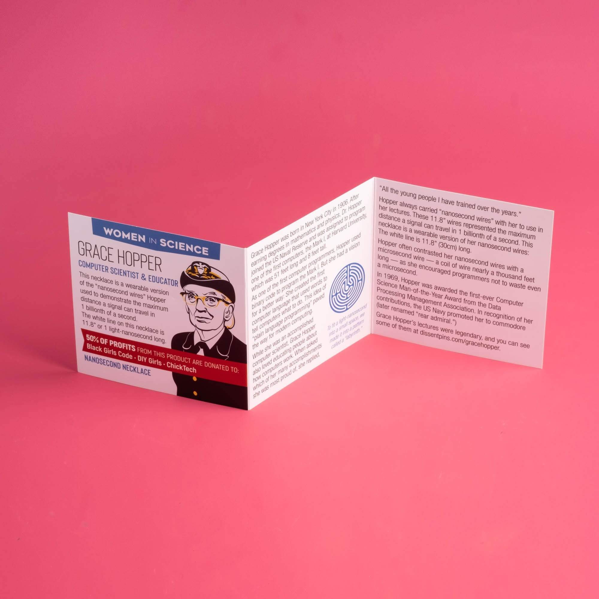 Grace Hopper / Nanosecond Tie Bar - Image 3