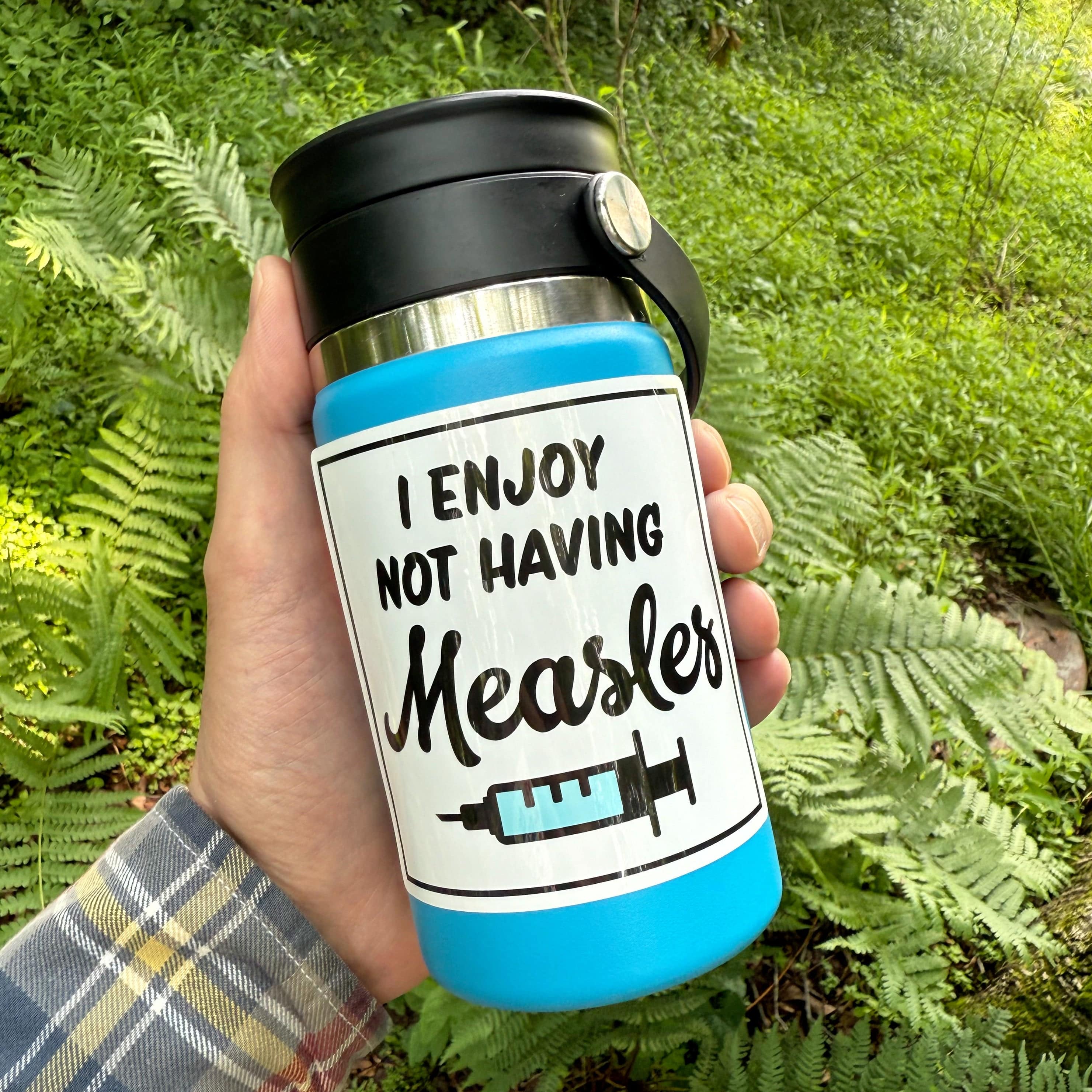I Enjoy Not Having Measles Sticker