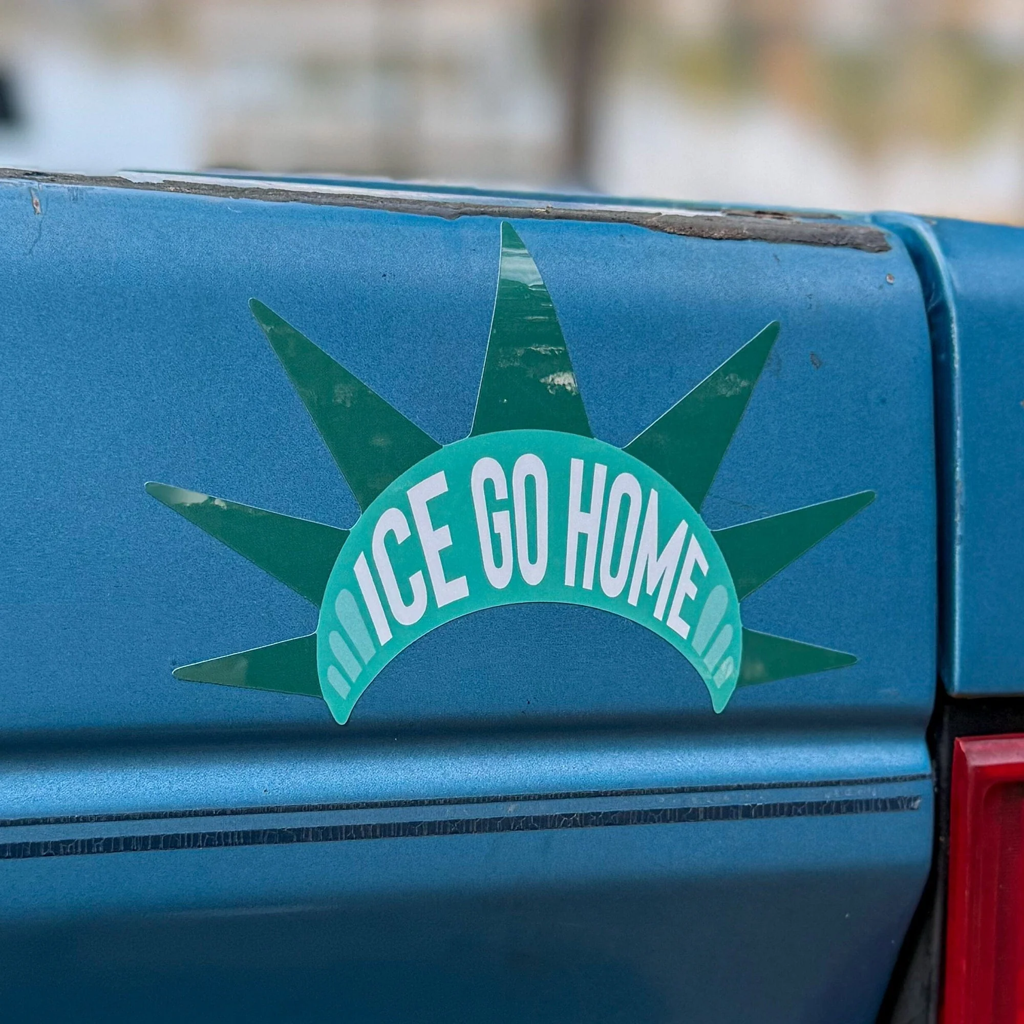 ICE Go Home Liberty Bumper Sticker or Car Magnet - Image 3