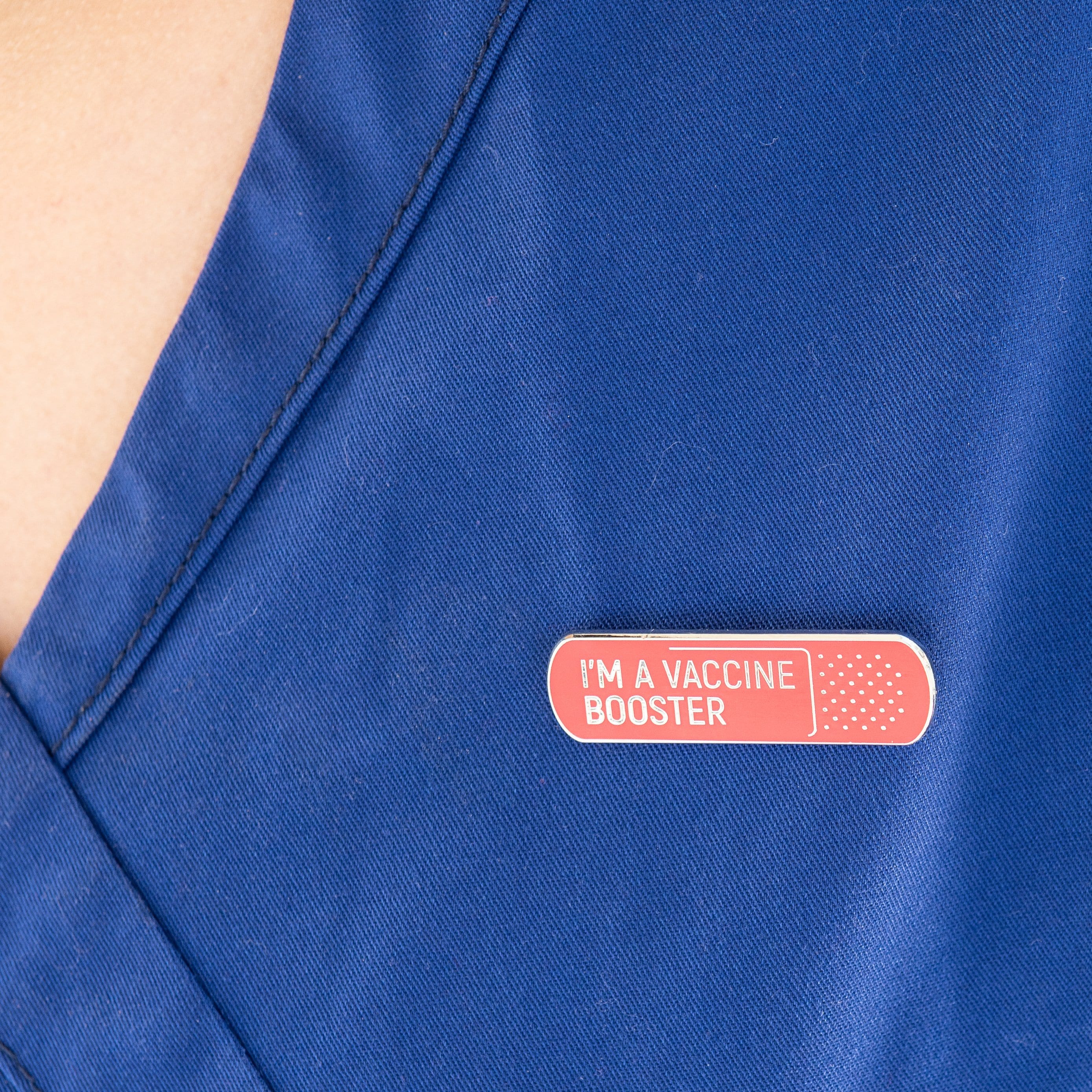 I'm a Vaccine Booster - Bandage Pin - Image 2