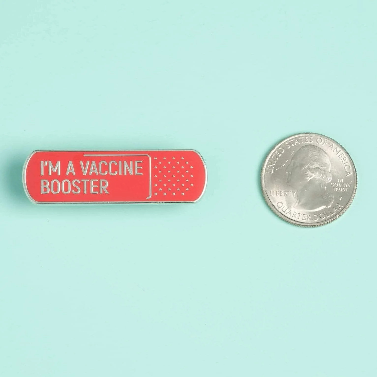 I'm a Vaccine Booster - Bandage Pin - Image 4