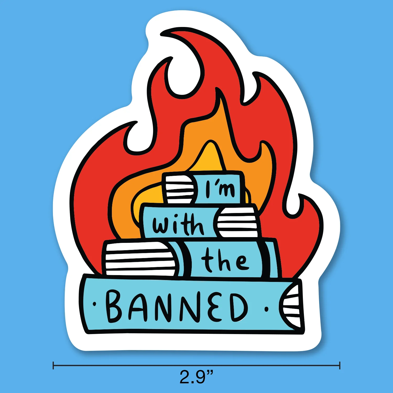 I'm With the Banned Sticker - Image 3