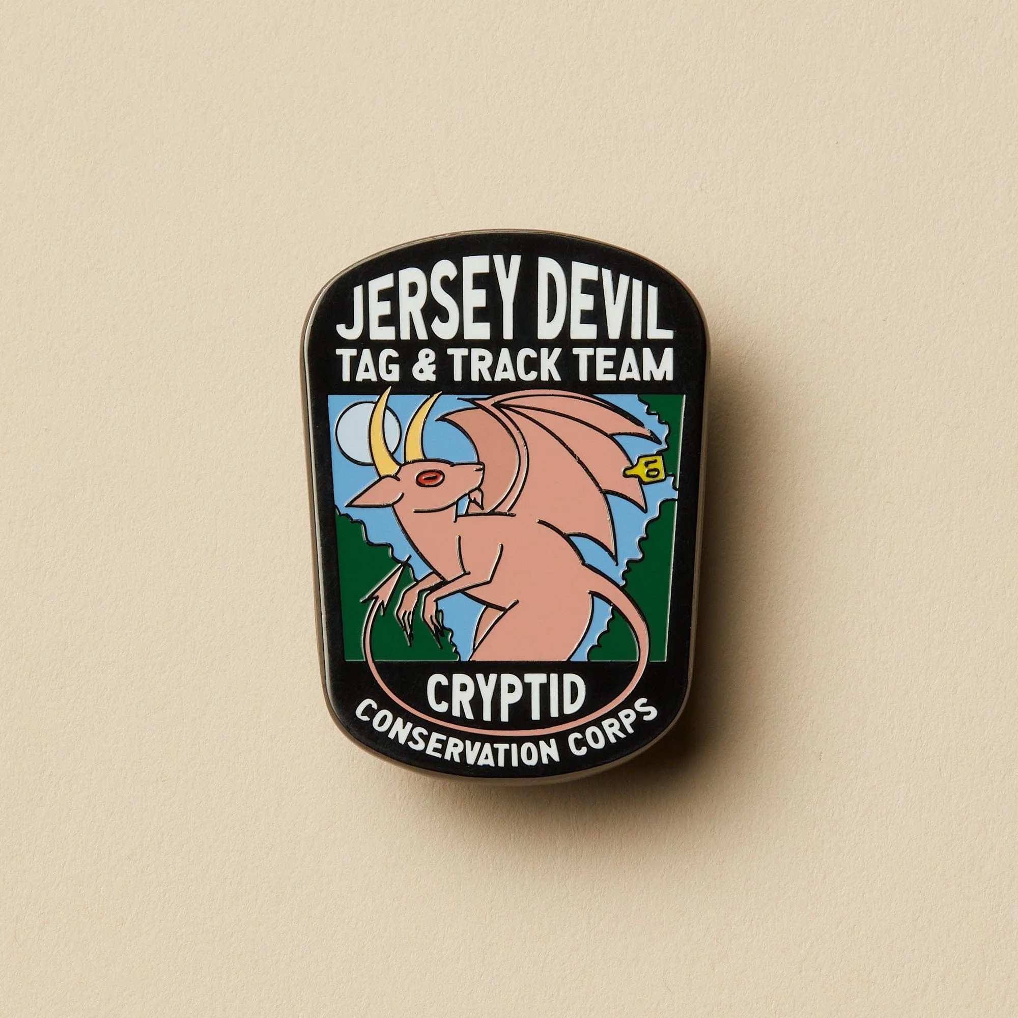 Jersey Devil Set: Pin, Sticker, and Patch - Image 4