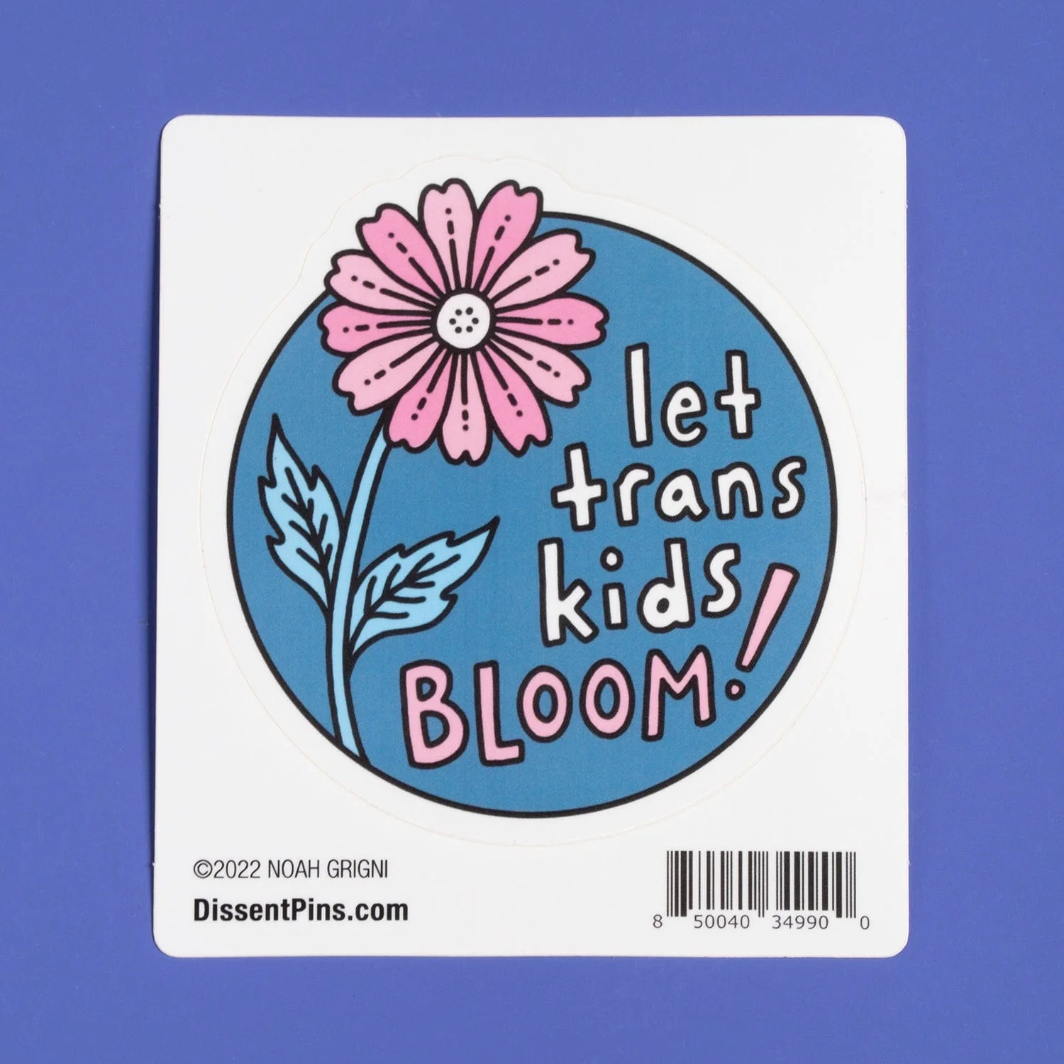 Let Trans Kids Bloom - Sticker - Image 3