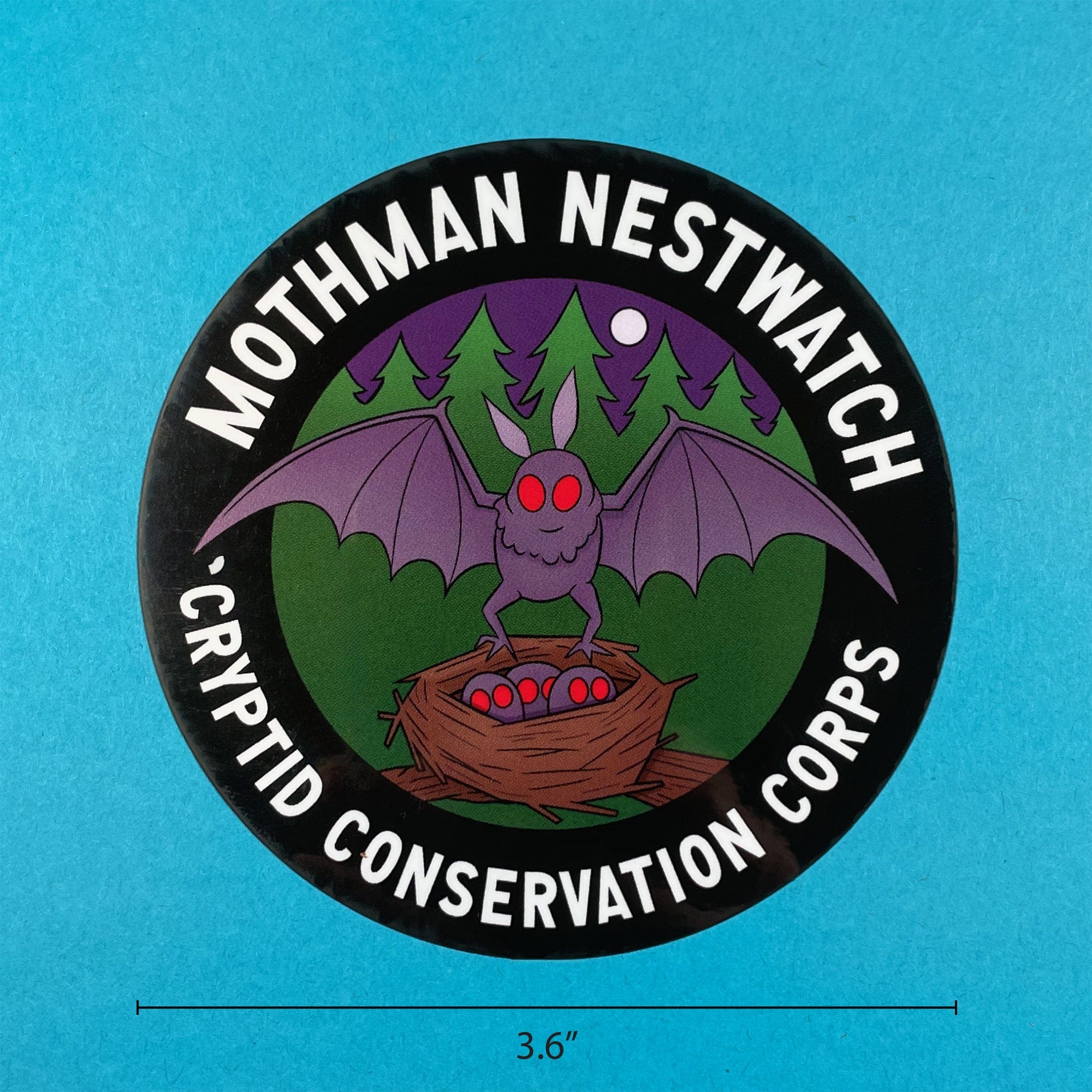 Mothman, Chupacabra, and Jersey Devil: three sticker set - Image 3