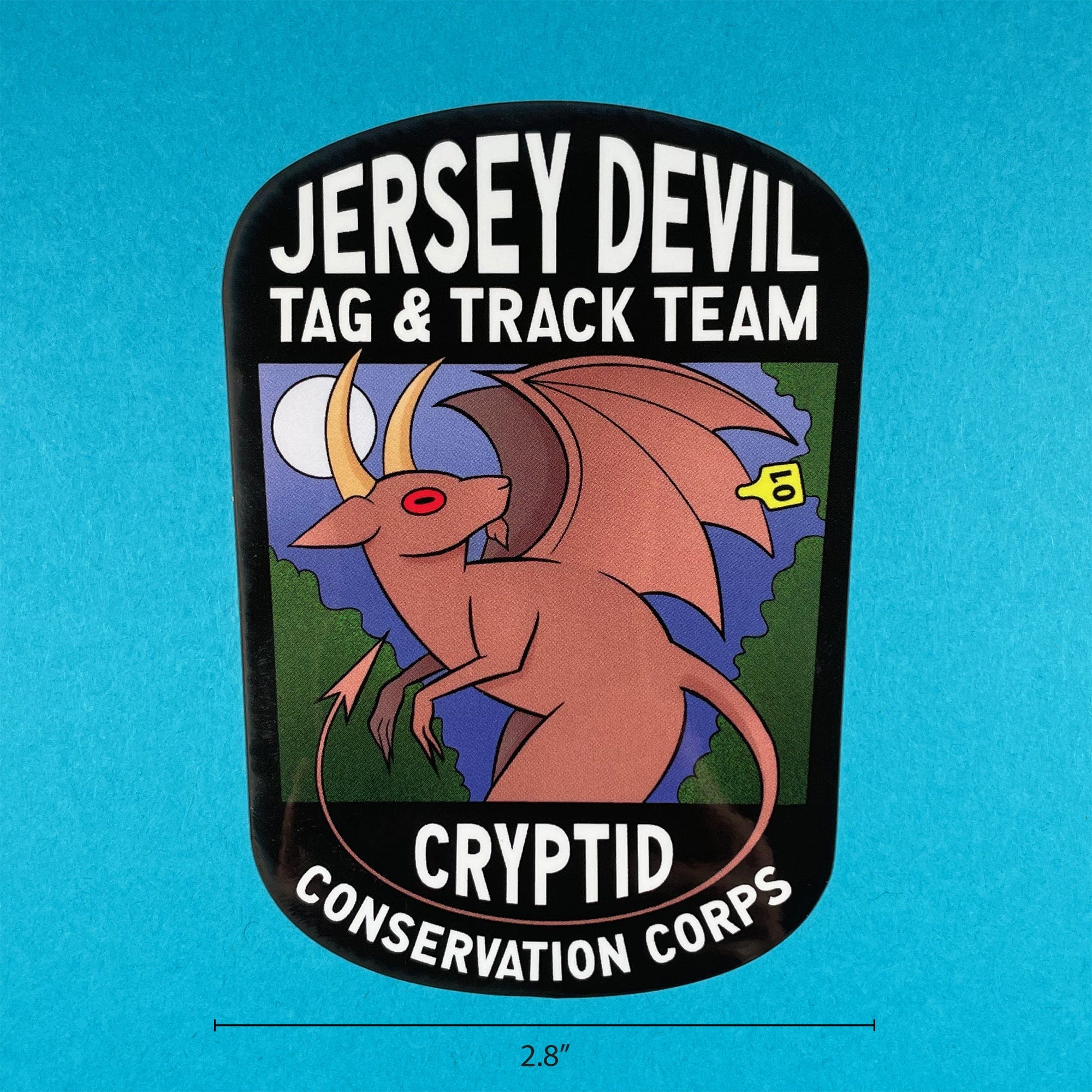 Mothman, Chupacabra, and Jersey Devil: three sticker set - Image 6