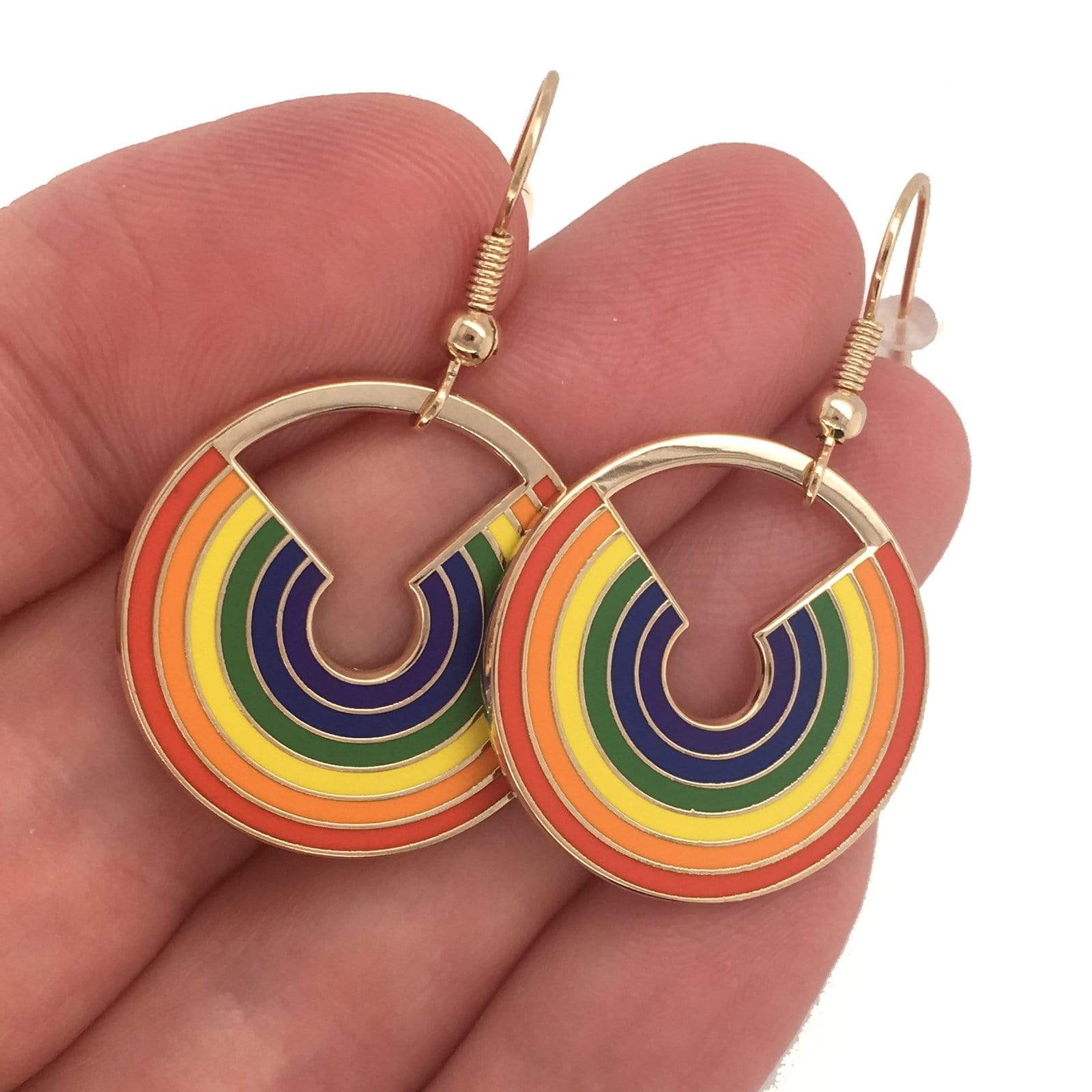 Pride Rainbow Drop Earrings - Image 3