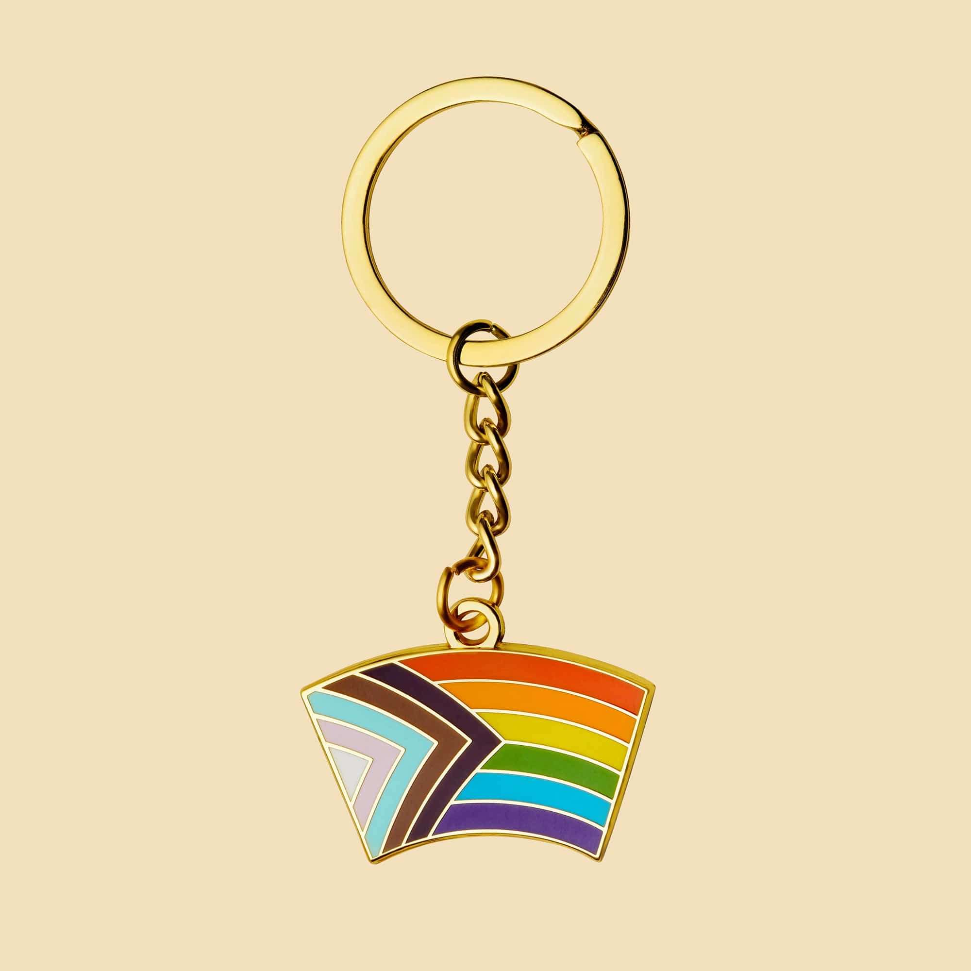 Progress Pride Flag Keychain - Image 3