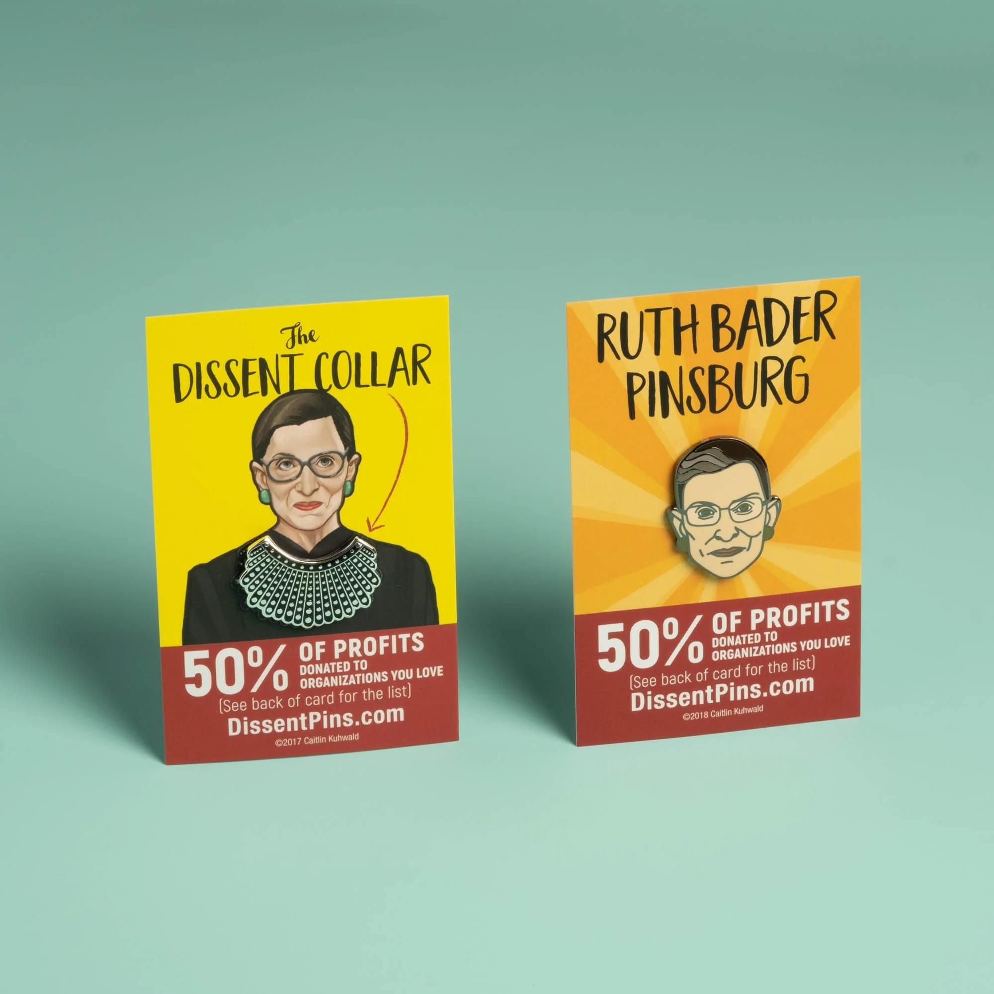 Dissent Collar pin + Ruth Bader Pinsburg (set) - Image 3
