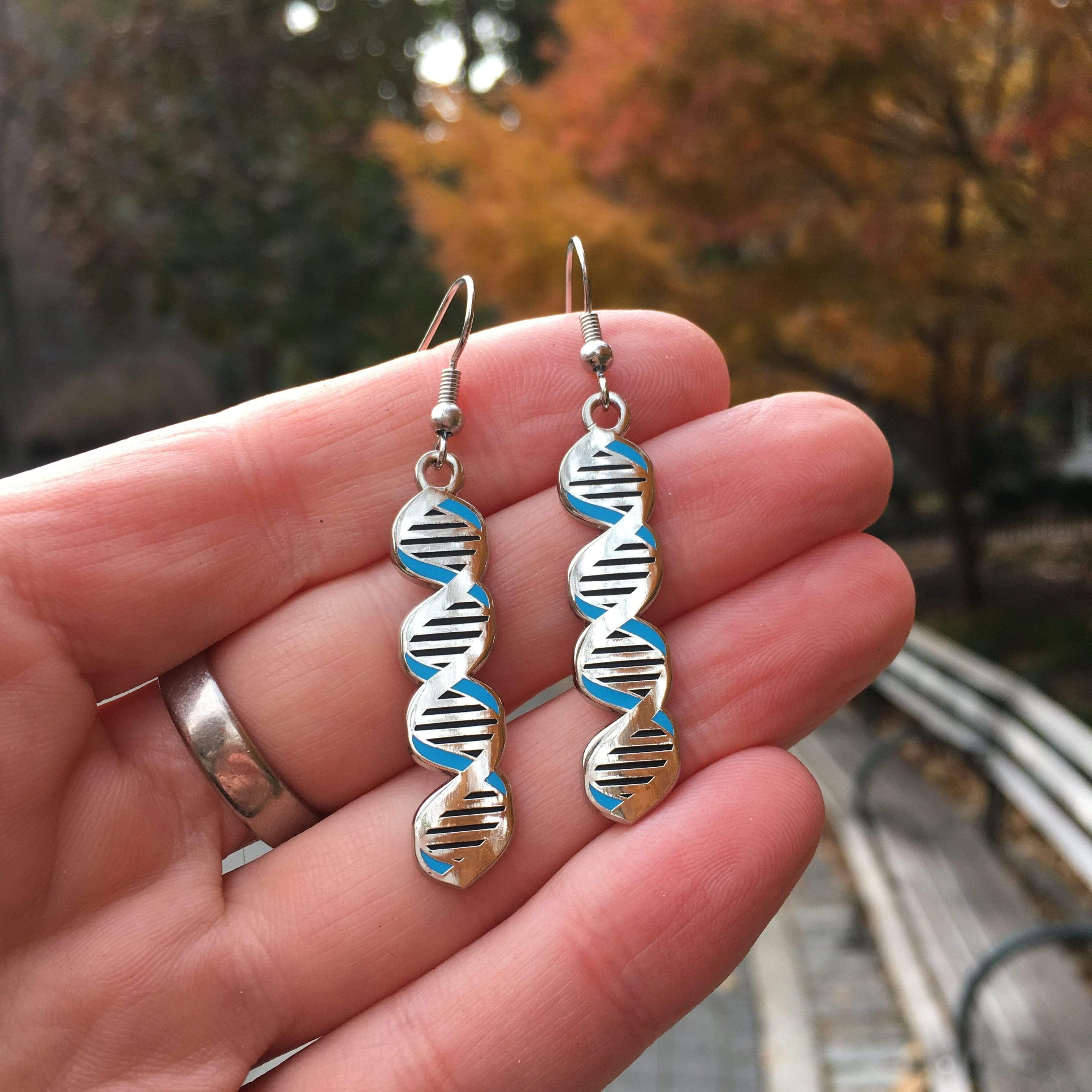 Rosalind Franklin / DNA Earrings - Image 3