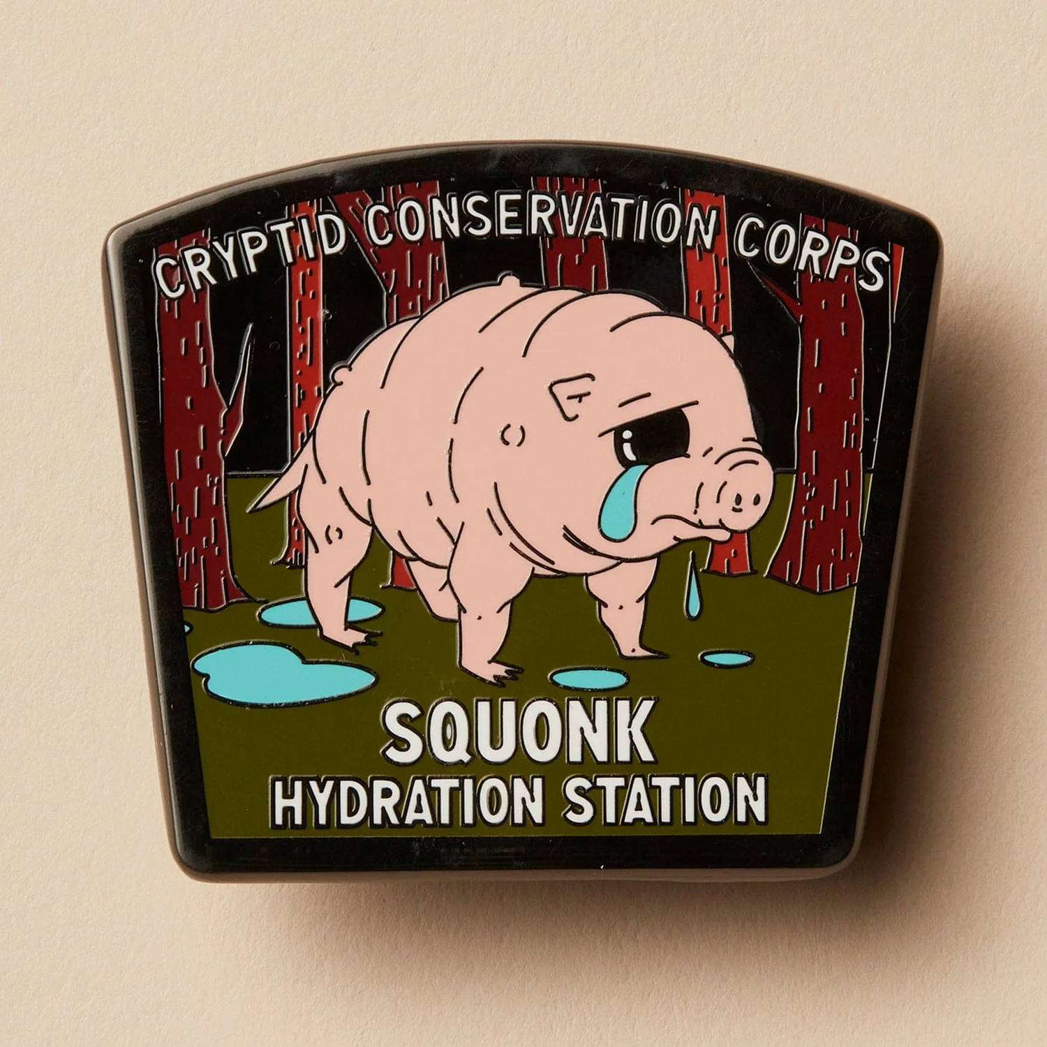 Squonk Hydration Station Set: Pin, Sticker, and Patch - Image 4