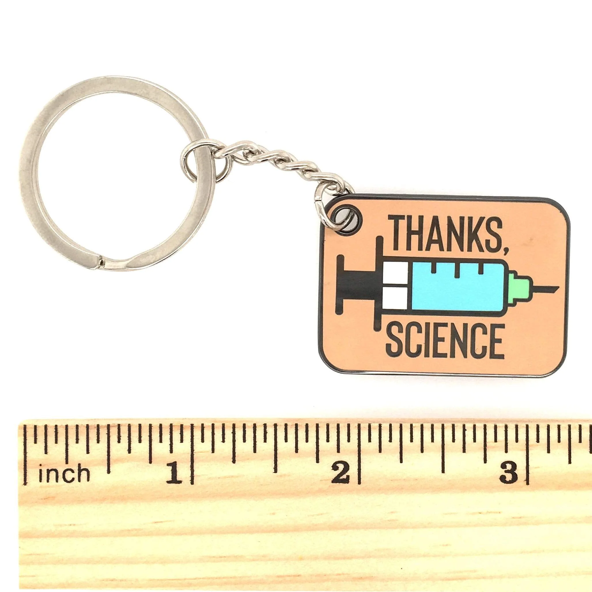 Thanks, Science Keychain - Hard Enamel - Image 3