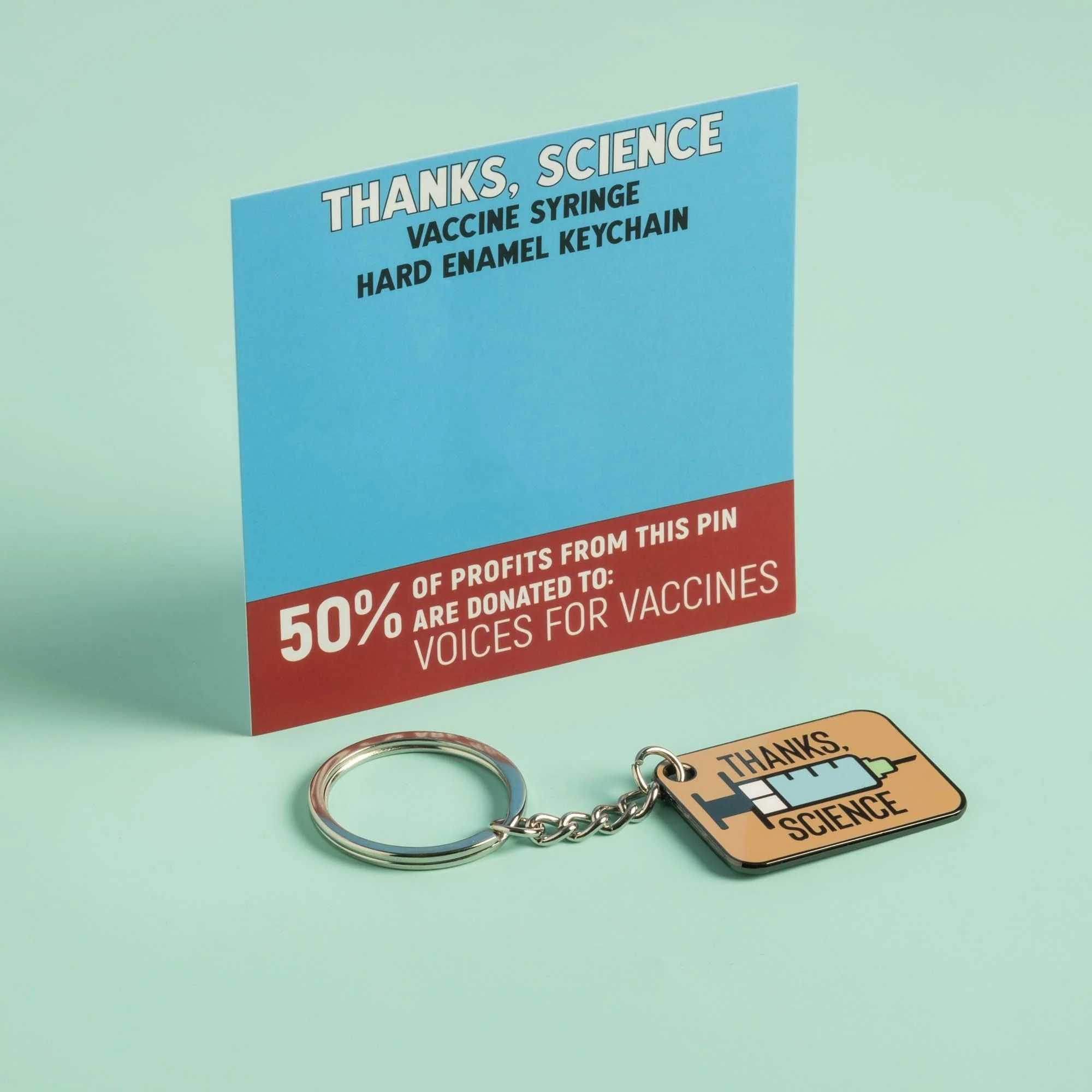 Thanks, Science Keychain - Hard Enamel - Image 4