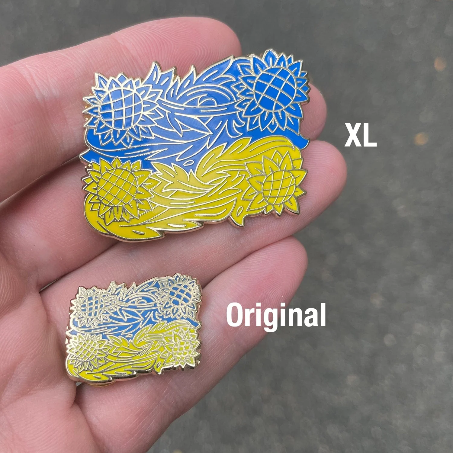 Ukraine Flag Enamel Pin by VikaVita - Image 4