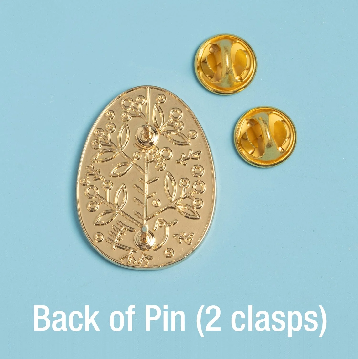 Ukrainian Easter Egg (Pysanka) Pin - Pine Tree - Image 3