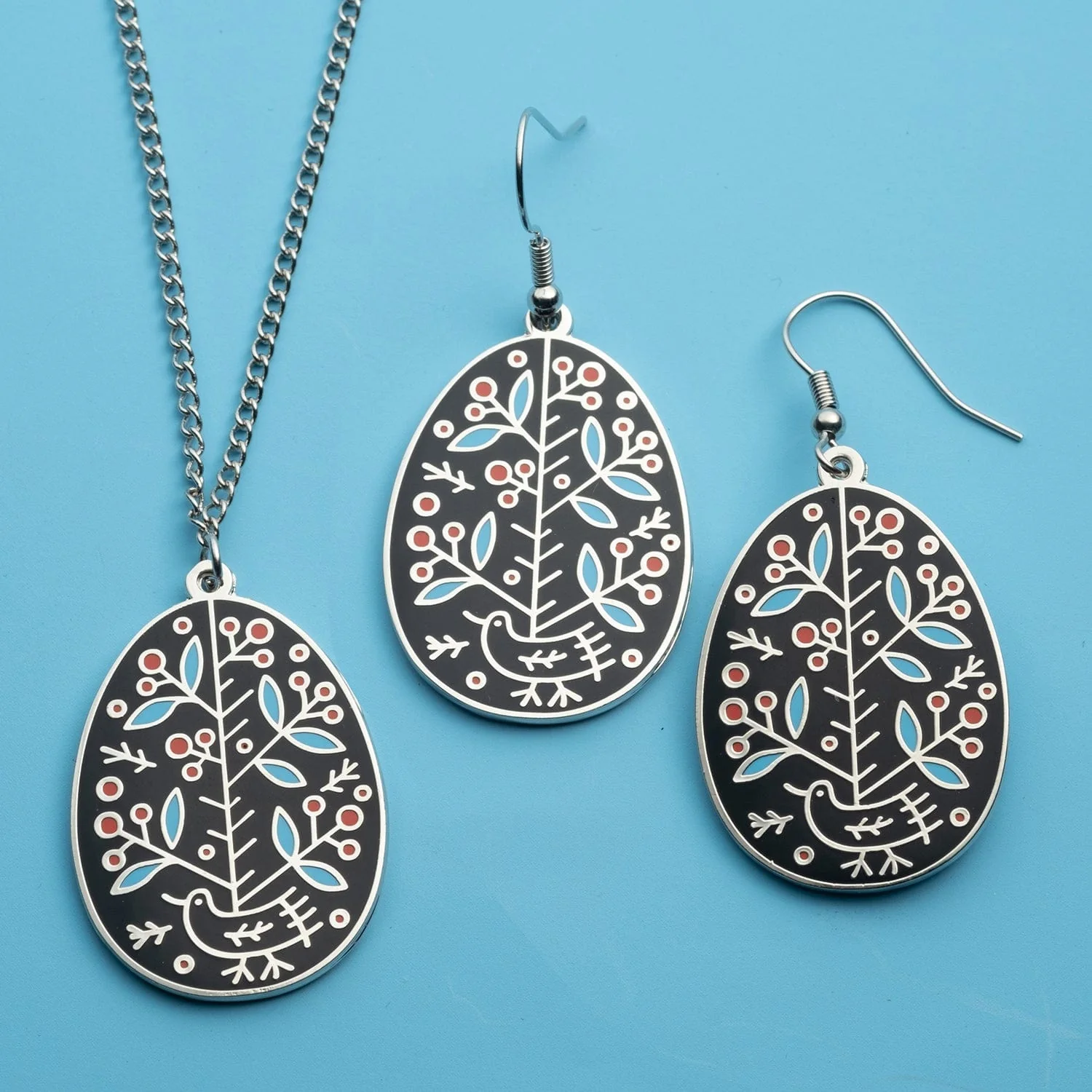 Ukrainian Easter Egg (Pysanky) Earring and Necklace Sets - Image 3