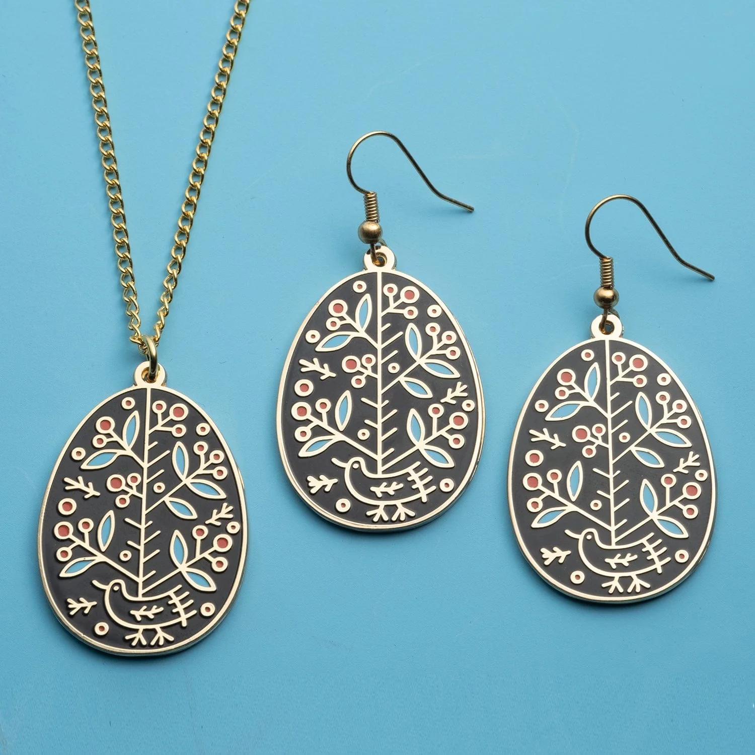 Ukrainian Easter Egg (Pysanky) Earring and Necklace Sets - Image 4