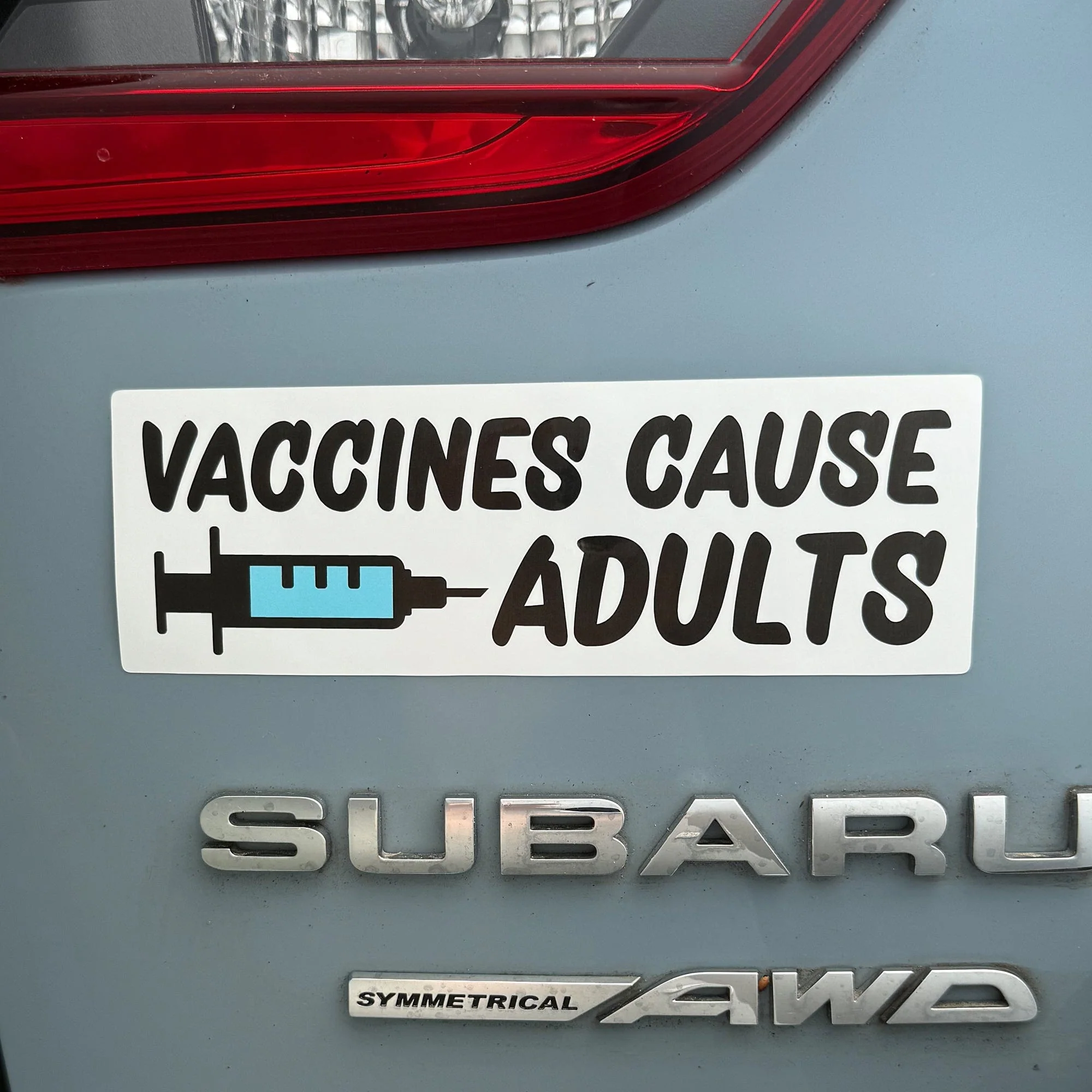 Vaccines Cause Adults Bumper Sticker or Car Magnet - Image 5